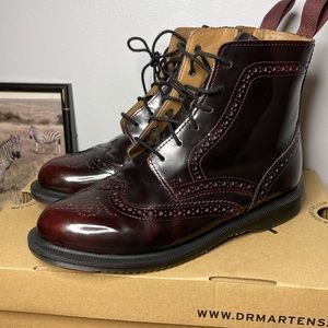 Dr. Martens Delphine Arcadia boots - burgundy